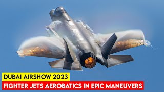 Highlighting Fighter Jets Dazzling Aerobatics at the Dubai Airshow 2023 [upl. by Zeba]