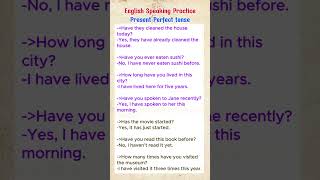 Present Perfect tense practice English speaking practice englishgrammar [upl. by Alexia]