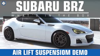 Air Lift Suspension Demonstration on 2013 Subaru BRZ [upl. by Sexton15]