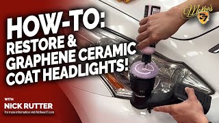 How To Restore amp Graphene Ceramic Coat Headlights  McKee’s 37 [upl. by Clarence]