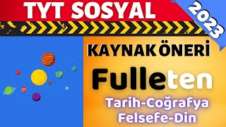 TYT SOSYAL En Güncel KAYNAK Önerileri  2023 YKS [upl. by Willette]