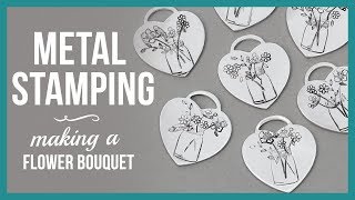 How to Metal Stamp Flower Bouquets  Beaducationcom [upl. by Ty]