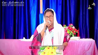 Na jeevitana Kurisene Song  Live Singing Pastor BVineela Prabhakara  Voice Of God Ministries [upl. by Ettinger]