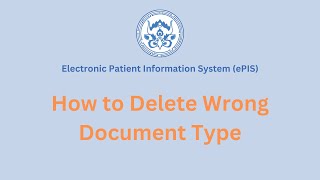 How to Delete wrong Document Type  ePIS Bhutan [upl. by Ewald]