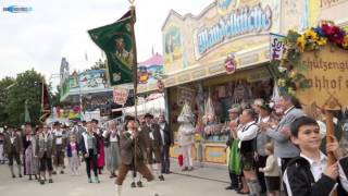 64 Lohhofer Volksfest 2015  Großer Festzug mit ca 1200 Teilnehmern am 23052015 [upl. by Rambow]