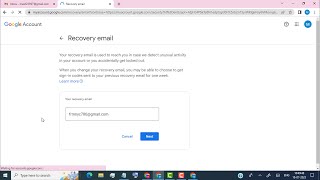 Add Recovery Email for your Gmail and Google Account [upl. by Jovitta]