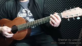 Sheeran W03 By Lowden  Review  Wee size Cedar  Rosewood [upl. by Gaidano]