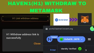 HAVEN1H1 WITHDRAW FROM SATOSHI TO WALLET  Satoshi update  Haven1 TESTNET [upl. by Enelram760]