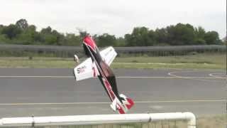 Aerobeez 26 30cc 73quot Sbach 300 Thunderbolt Aerobatic [upl. by Ahsac]