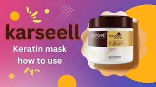 Curly hair routine Karseell keratin mask review karseell overview review hiar keratintreatment [upl. by Auahsoj]