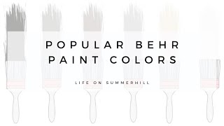 POPULAR BEHR PAINT COLORS [upl. by Frayda383]