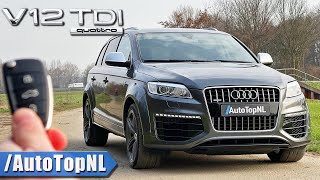 AUDI Q7 V12 TDI  REVIEW on AUTOBAHN NO SPEED LIMIT by AutoTopNL [upl. by Almena368]