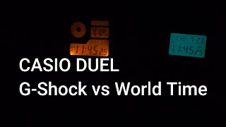 Casio GShock DW5600 vs Casio AE1200 World Time [upl. by Rez]