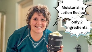 Two Ingredient Moisturizing Lotion Recipe The Only moisturizer our family uses Tallow Lotion [upl. by Llenyl]