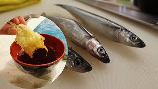 Grunion Tempura Catch and Cook [upl. by Novyat335]