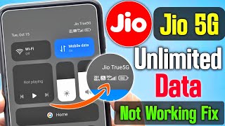 jio 5g unlimited data not working  jio 5g network problem  jio 5g not working  5g not working jio [upl. by Yerbua56]