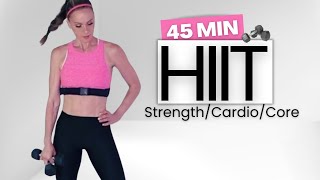 40Min FullBody HIIT Strength Cardio amp Core Intervals for Fast Fitness Results [upl. by Shir]