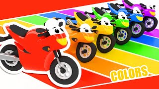 What color is this Motorbike  Learn the colors with Titounis [upl. by Mareld438]