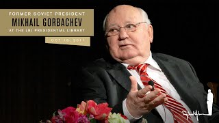 Mikhail Gorbachev talks about Vladimir Putin at the LBJ Library 2011 [upl. by Mukul]