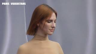 Hari Nef  Paris Fashion Week 3 march 2024 show Balenciaga [upl. by Pejsach]