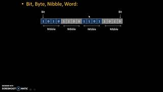 Bit Byte Word Nibble [upl. by Tadeas]