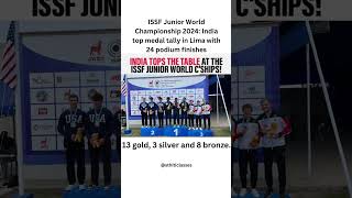 ISSF Junior World Championship 2024 India top medal tally in Lima with 2413 g3s8bissfworldcup [upl. by Accisej]