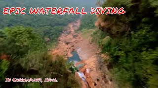 4K Cinematic Cherrapunji FPV Freestyle LONG RANGE Dive at Nohkalikai Waterfall India DJI FPV [upl. by Hgielrac]