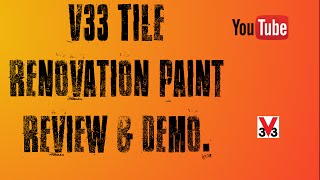 BampQs V33 Tile renovation paint demo amp review project UK [upl. by Eilahs708]