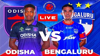 ODISHA VS BENGALURU LIVE  ISL 202425 MATCH  FULL MATCH TODAY  EFOOTBALL SIMULATION [upl. by Kenric]