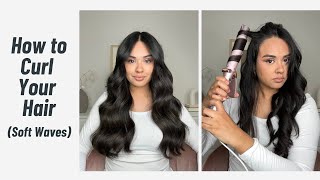 HOW TO CURL YOUR HAIR SOFT WAVES  Curls With Ya Gurl Series [upl. by Melony]