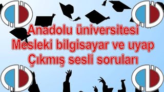 MESLEKİ BİLGİSAYAR VE UYAP ÇIKMIŞ SORULAR  SESLİ ANLATIM [upl. by Dowzall]