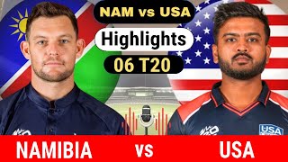 USA Beats Namibia in Thrilling T20 Match Highlights amp Key Moments  Premier News USA [upl. by Doretta]