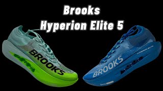 Brooks Hyperion Elite 5  World Athletics List runningshoes newshoes running [upl. by Attenehs]