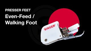 Singer EvenFeedWalking Presser Foot [upl. by Doscher713]