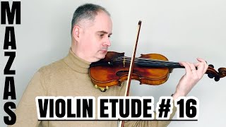 JFMazas Violin Etude no 16  Etudes Speciales Op36 Book 1 by Violinexplorer [upl. by Ellehsat]