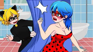 MIRACULOUS Cat Noir Please StopLady Bugs Love Story 3  Miraculous Animation [upl. by Hanikehs]