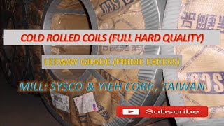 COLD ROLLED FULL HARD QUALITY STEEL COILS PRIME EXCESS  STOCK LOT [upl. by Aivuy704]