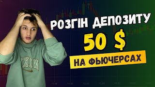 Розгін депозиту з 50  на фьючерсах  скальпинг пробій рівня трейдинг для новачків  трейдинг з нуля [upl. by Ellerahs]