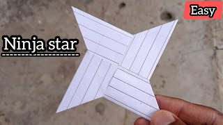 How to make a paper Ninja Star  Origami  Paper Ninja Star  Paper ka ninja star kaise banaen [upl. by Eah679]