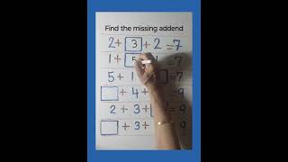 Missing addend  Find the missing numbers shorts [upl. by Aisad]