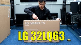 LG LQ63 32quot Unboxing Setup Test and Review with 4K HDR Demo Videos 32LQ630B6LA [upl. by Farlie]