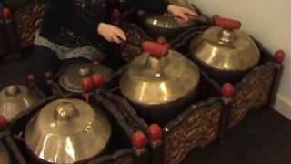 Central Javanese Gamelan Playing Techniques  Kenong [upl. by Nnayrrehs]