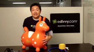 Rody Inflatable Rocking Horse Review [upl. by Ecnahoy556]