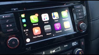 2018  Nissan Rogue Apple CarPlay Tutorial Nissan Connect [upl. by Ardnuhsal614]