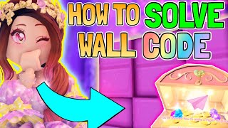 How To UNLOCK the Wall Code TIPS  Successful Combinations Royale High Campus 3 [upl. by Dun]