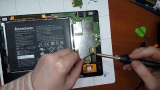 Разборка и ремонт Lenovo ideatab S6000 замена micro USB входа зарядки [upl. by Nnahsal]