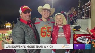 WSU kicker Dean Janikowski looks to help others off the field with More than a Kick campaign [upl. by Dyann953]