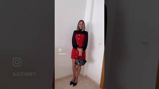 Vestido rojo de Zara fashion vestuarios vestirenmoda outfitideas outfitsdemoda outfitmoda [upl. by Krysta]