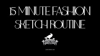 Sept 4th 15 Min Daily Fashion Sketching Routine ASMR [upl. by Airdnas]