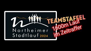 Northeimer Stadtlauf 2024  Teamstaffel  16 km Strecke im Zeitraffer  Startläufer [upl. by Sofer35]